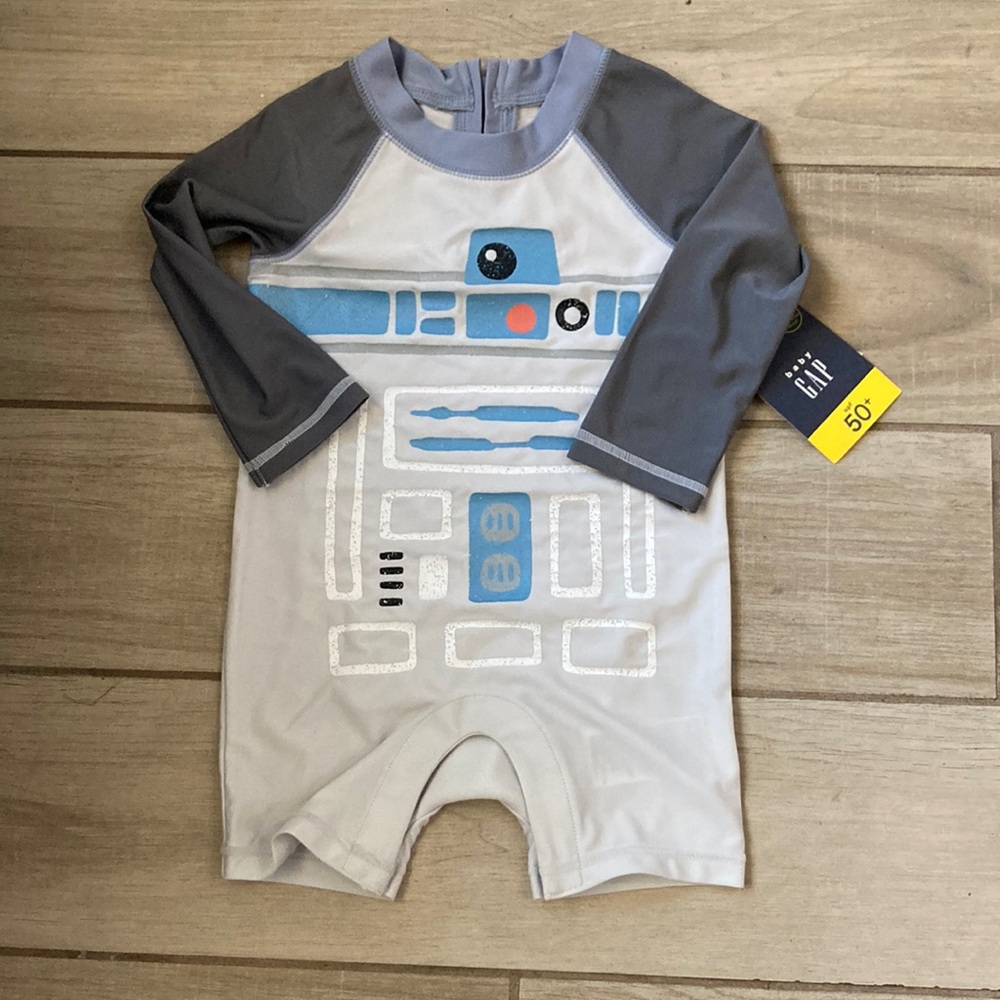 Gap Star Wars R2D2 One-Piece Swimsuit, 18M NWT